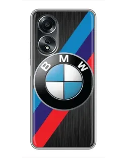 Чехол для OPPO A58 (4G) с картинкой «BMW M-stripes стиль» Чехол для OPPO A58 (4G) с картинкой «BMW M-stripes стиль»