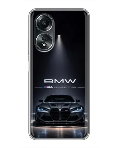 Чехол для OPPO A58 (4G) с картинкой «BMW сквозь ночной город» Чехол для OPPO A58 (4G) с картинкой «BMW сквозь ночной город»