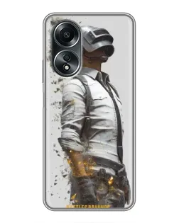 Чехол для OPPO A58 (4G) с картинкой «PUBG — боец в пыли» Чехол для OPPO A58 (4G) с картинкой «PUBG — боец в пыли»