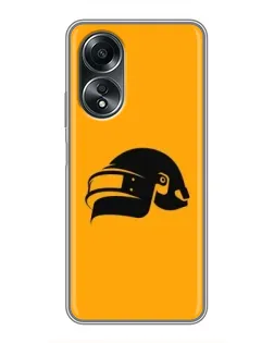 Чехол для OPPO A58 (4G) с картинкой «PUBG — золотой шлем» Чехол для OPPO A58 (4G) с картинкой «PUBG — золотой шлем»