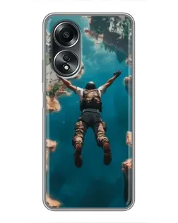 Чехол для OPPO A58 (4G) с картинкой «PUBG — свободное падение» Чехол для OPPO A58 (4G) с картинкой «PUBG — свободное падение»