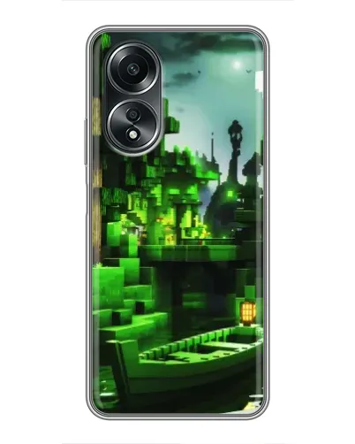 Чехол для OPPO A58 (4G) с картинкой «Minecraft лесной пейзаж» Чехол для OPPO A58 (4G) с картинкой «Minecraft лесной пейзаж»