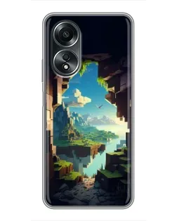 Чехол для OPPO A58 (4G) с картинкой «Вид из пещеры» Чехол для OPPO A58 (4G) с картинкой «Вид из пещеры»