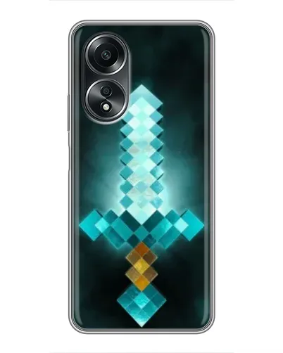 Чехол для OPPO A58 (4G) с картинкой «Алмазный меч неон» Чехол для OPPO A58 (4G) с картинкой «Алмазный меч неон»