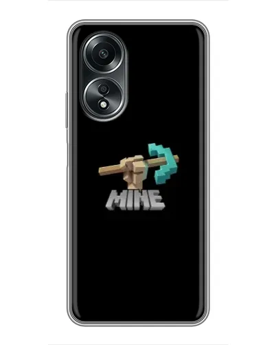 Чехол для OPPO A58 (4G) с картинкой «Алмазная кирка» Чехол для OPPO A58 (4G) с картинкой «Алмазная кирка»