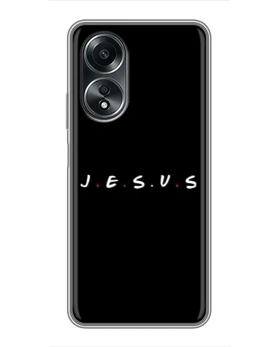Чехол для OPPO A58 (4G) с картинкой «Точки веры J.E.S.U.S.» Чехол для OPPO A58 (4G) с картинкой «Точки веры J.E.S.U.S.»