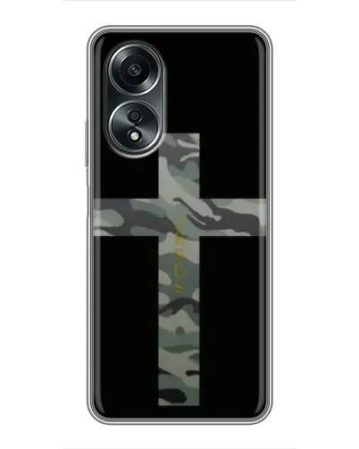 Чехол для OPPO A58 (4G) с картинкой «Милитари Крест» Чехол для OPPO A58 (4G) с картинкой «Милитари Крест»