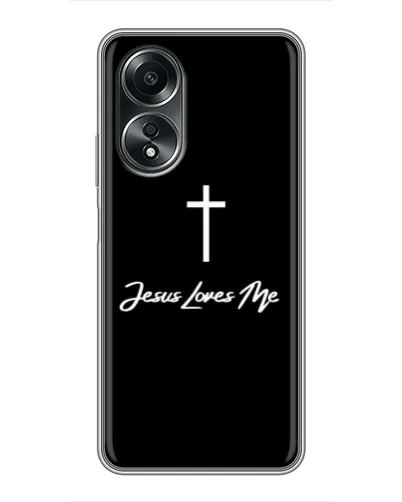 Чехол для OPPO A58 (4G) с картинкой «Иисус любит тебя» Чехол для OPPO A58 (4G) с картинкой «Иисус любит тебя»