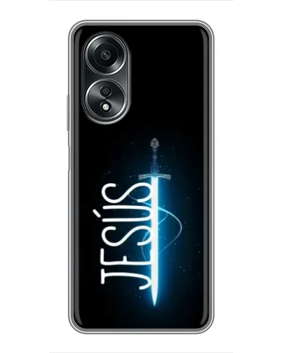Чехол для OPPO A58 (4G) с картинкой «Меч Духа Jesus» Чехол для OPPO A58 (4G) с картинкой «Меч Духа Jesus»
