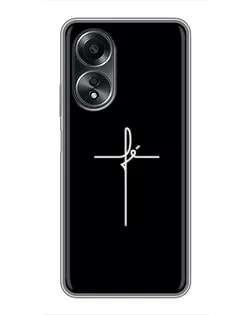 Чехол для OPPO A58 (4G) с картинкой «Тонкий крест» Чехол для OPPO A58 (4G) с картинкой «Тонкий крест»