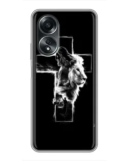 Чехол для OPPO A58 (4G) с картинкой «Сияющий крест Jesus» Чехол для OPPO A58 (4G) с картинкой «Сияющий крест Jesus»