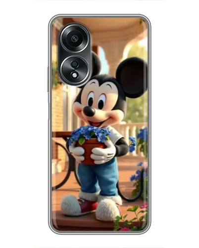 Чехол для OPPO A58 (4G) с картинкой «Микки садовод» Чехол для OPPO A58 (4G) с картинкой «Микки садовод»