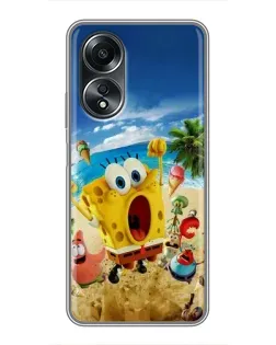 Чехол для OPPO A58 (4G) с картинкой «Развлечения на пляже»