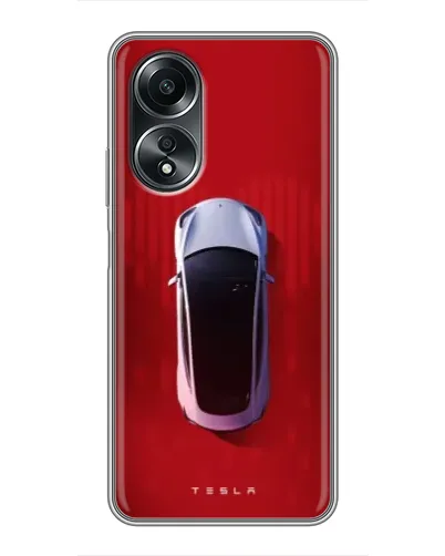 Чехол для OPPO A58 (4G) с картинкой «Tesla Top View» Чехол для OPPO A58 (4G) с картинкой «Tesla Top View»
