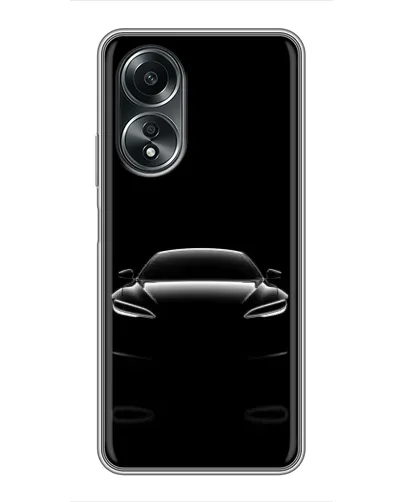 Чехол для OPPO A58 (4G) с картинкой «Силуэт Tesla Night» Чехол для OPPO A58 (4G) с картинкой «Силуэт Tesla Night»