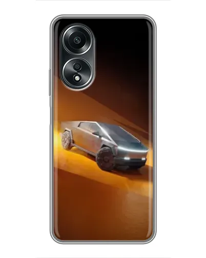 Чехол для OPPO A58 (4G) с картинкой «Cybertruck в пустыне» Чехол для OPPO A58 (4G) с картинкой «Cybertruck в пустыне»