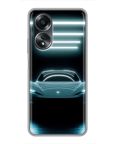 Чехол для OPPO A58 (4G) с картинкой «Tesla в неоне» Чехол для OPPO A58 (4G) с картинкой «Tesla в неоне»