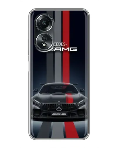 Чехол для OPPO A58 (4G) с картинкой «Mercedes — белый карбон» Чехол для OPPO A58 (4G) с картинкой «Mercedes — белый карбон»