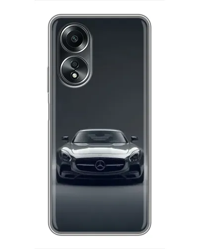 Чехол для OPPO A58 (4G) с картинкой «Mercedes на черном» Чехол для OPPO A58 (4G) с картинкой «Mercedes на черном»
