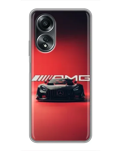 Чехол для OPPO A58 (4G) с картинкой «Mercedes AMG — красная линия» Чехол для OPPO A58 (4G) с картинкой «Mercedes AMG — красная линия»