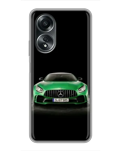 Чехол для OPPO A58 (4G) с картинкой «Mercedes — неоновый лого» Чехол для OPPO A58 (4G) с картинкой «Mercedes — неоновый лого»
