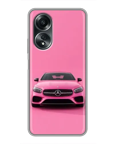 Чехол для OPPO A58 (4G) с картинкой «Розовый Mercedes AMG» Чехол для OPPO A58 (4G) с картинкой «Розовый Mercedes AMG»