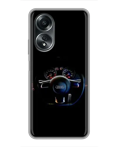 Чехол для OPPO A58 (4G) с картинкой «Салон Audi — руль» Чехол для OPPO A58 (4G) с картинкой «Салон Audi — руль»