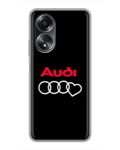 Чехол для OPPO A58 (4G) с картинкой «Логотип Audi Heart» Чехол для OPPO A58 (4G) с картинкой «Логотип Audi Heart»