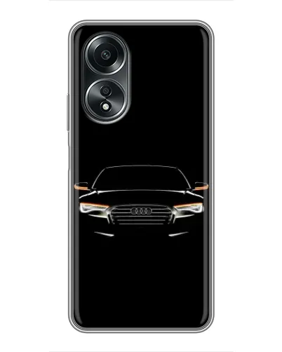 Чехол для OPPO A58 (4G) с картинкой «Audi — ночной контур» Чехол для OPPO A58 (4G) с картинкой «Audi — ночной контур»