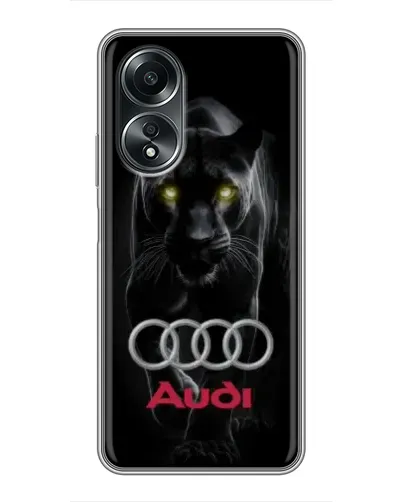 Чехол для OPPO A58 (4G) с картинкой «Пантера и Audi» Чехол для OPPO A58 (4G) с картинкой «Пантера и Audi»