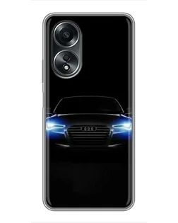 Чехол для OPPO A58 (4G) с картинкой «Audi в неоне» Чехол для OPPO A58 (4G) с картинкой «Audi в неоне»