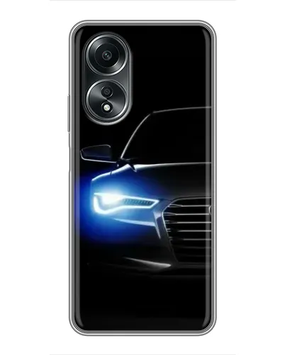 Чехол для OPPO A58 (4G) с картинкой «Неоновый взгляд Audi» Чехол для OPPO A58 (4G) с картинкой «Неоновый взгляд Audi»