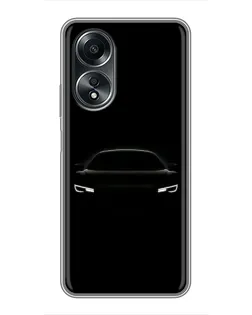 Чехол для OPPO A58 (4G) с картинкой «Взгляд Audi в темноте» Чехол для OPPO A58 (4G) с картинкой «Взгляд Audi в темноте»