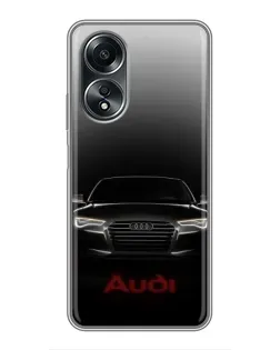 Чехол для OPPO A58 (4G) с картинкой «Audi — градиентный контур» Чехол для OPPO A58 (4G) с картинкой «Audi — градиентный контур»