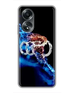 Чехол для OPPO A58 (4G) с картинкой «Энергия лого Audi» Чехол для OPPO A58 (4G) с картинкой «Энергия лого Audi»