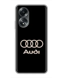 Чехол для OPPO A58 (4G) с картинкой «Audi — золотой логотип» Чехол для OPPO A58 (4G) с картинкой «Audi — золотой логотип»