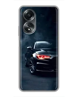 Чехол для OPPO A58 (4G) с картинкой «Audi — хищный взгляд» Чехол для OPPO A58 (4G) с картинкой «Audi — хищный взгляд»