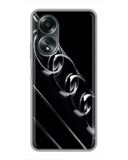 Чехол для OPPO A58 (4G) с картинкой «Audi — абстрактные кольца» Чехол для OPPO A58 (4G) с картинкой «Audi — абстрактные кольца»