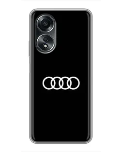 Чехол для OPPO A58 (4G) с картинкой «Audi White Logo» Чехол для OPPO A58 (4G) с картинкой «Audi White Logo»