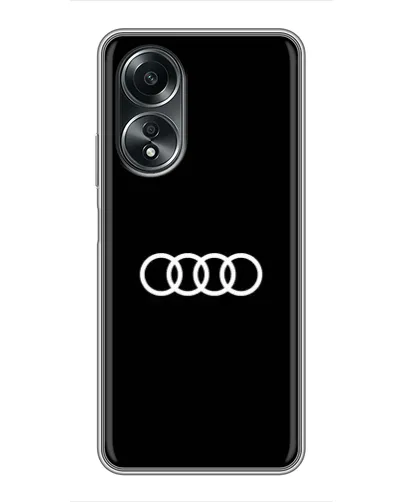 Чехол для OPPO A58 (4G) с картинкой «Audi White Logo» Чехол для OPPO A58 (4G) с картинкой «Audi White Logo»