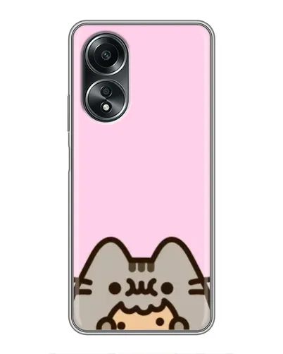 Чехол для OPPO A58 (4G) с картинкой «Pusheen и печенье» Чехол для OPPO A58 (4G) с картинкой «Pusheen и печенье»