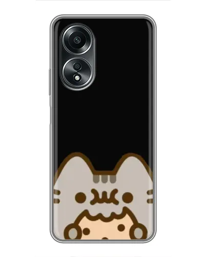 Чехол для OPPO A58 (4G) с картинкой «Пушин на черном» Чехол для OPPO A58 (4G) с картинкой «Пушин на черном»