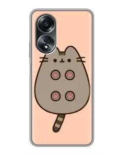 Чехол для OPPO A58 (4G) с картинкой «Пушин пузиком кверху» Чехол для OPPO A58 (4G) с картинкой «Пушин пузиком кверху»