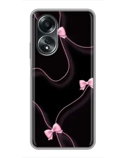 Чехол для OPPO A58 (4G) с картинкой «Розовые ленты» Чехол для OPPO A58 (4G) с картинкой «Розовые ленты»
