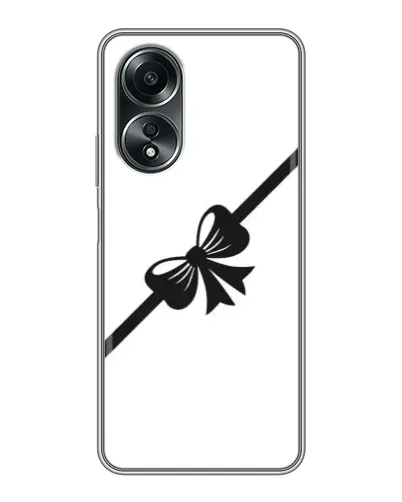Чехол для OPPO A58 (4G) с картинкой «Диагональный бант»