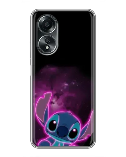 Чехол для OPPO A58 (4G) с картинкой «Неоновый Stitch» Чехол для OPPO A58 (4G) с картинкой «Неоновый Stitch»