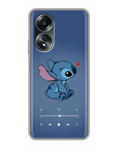 Чехол для OPPO A58 (4G) с картинкой «Музыкальный Stitch» Чехол для OPPO A58 (4G) с картинкой «Музыкальный Stitch»