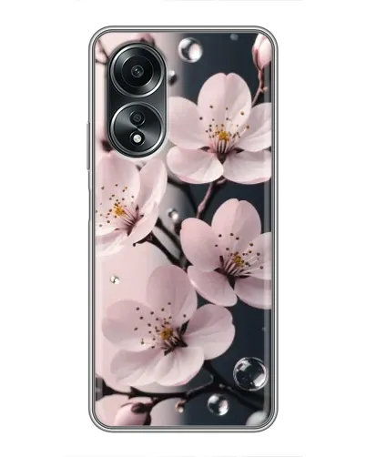 Чехол для OPPO A58 (4G) с картинкой «Нежная сакура и капли» Чехол для OPPO A58 (4G) с картинкой «Нежная сакура и капли»