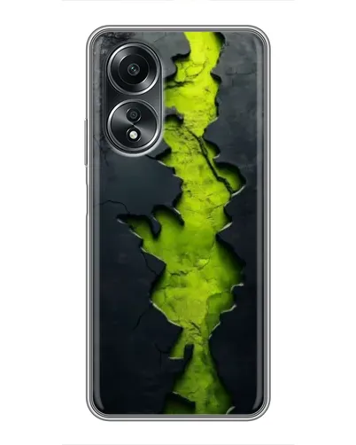 Чехол для OPPO A58 (4G) с картинкой «Салатовый разлом скалы» Чехол для OPPO A58 (4G) с картинкой «Салатовый разлом скалы»