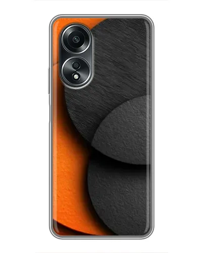 Чехол для OPPO A58 (4G) с картинкой «Геометрия оранжевых кругов» Чехол для OPPO A58 (4G) с картинкой «Геометрия оранжевых кругов»
